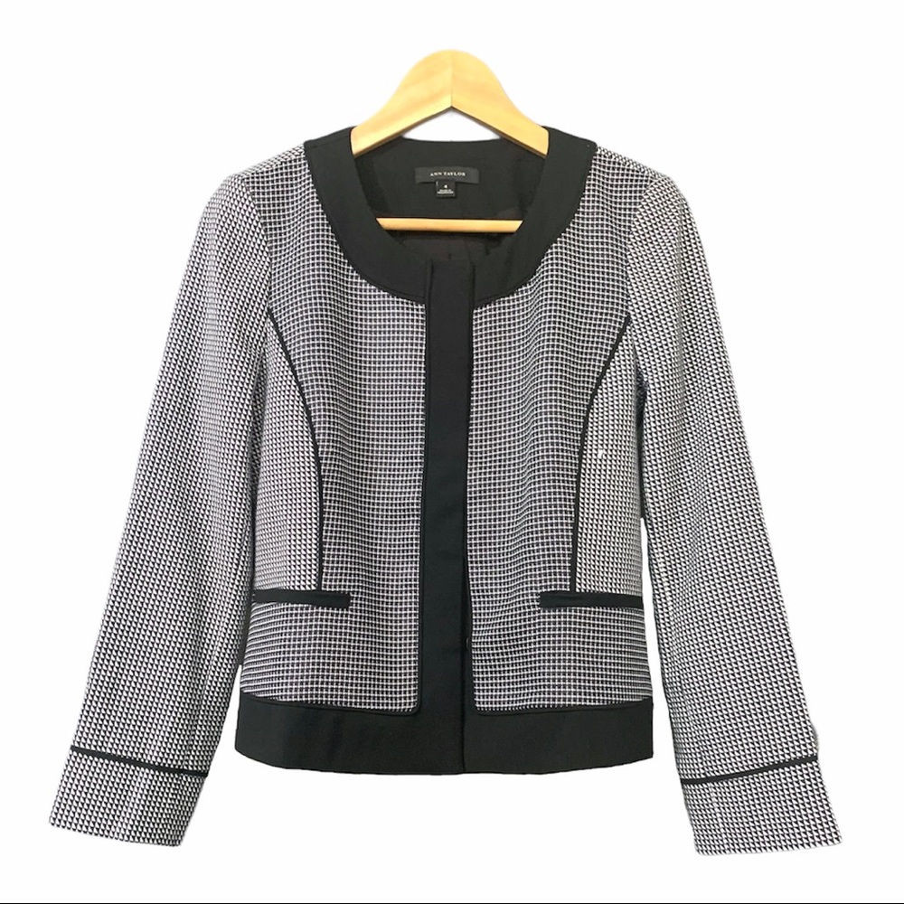 Ann Taylor Black and White Jacket Blazer